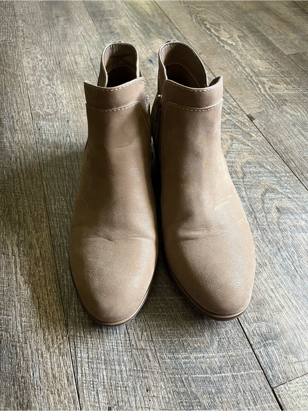 MIA Taupe Ankle Booties